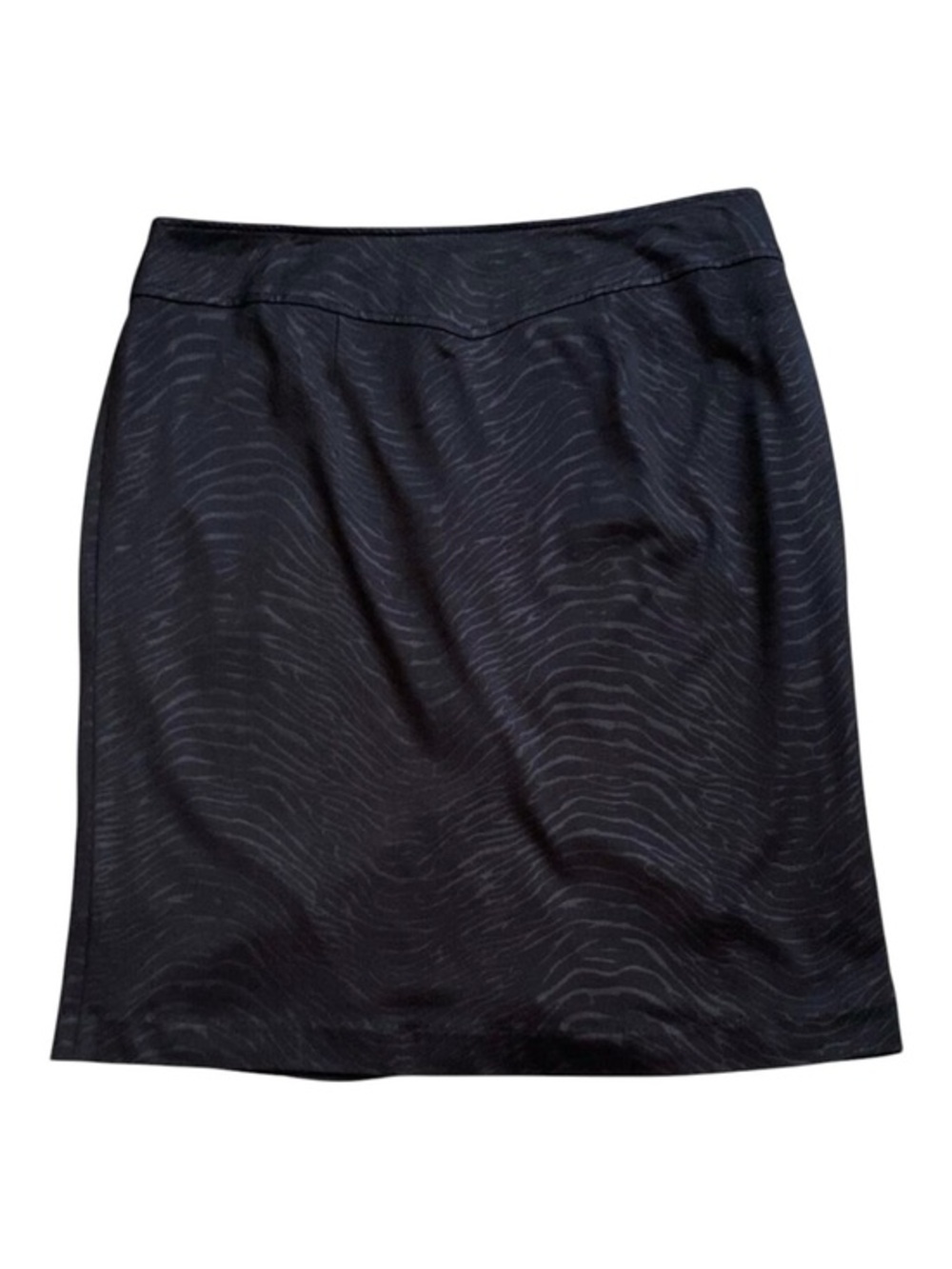 Alberto Makali Skirt Womens 12 Black Animal Print Career Stretch Lined Back Zip